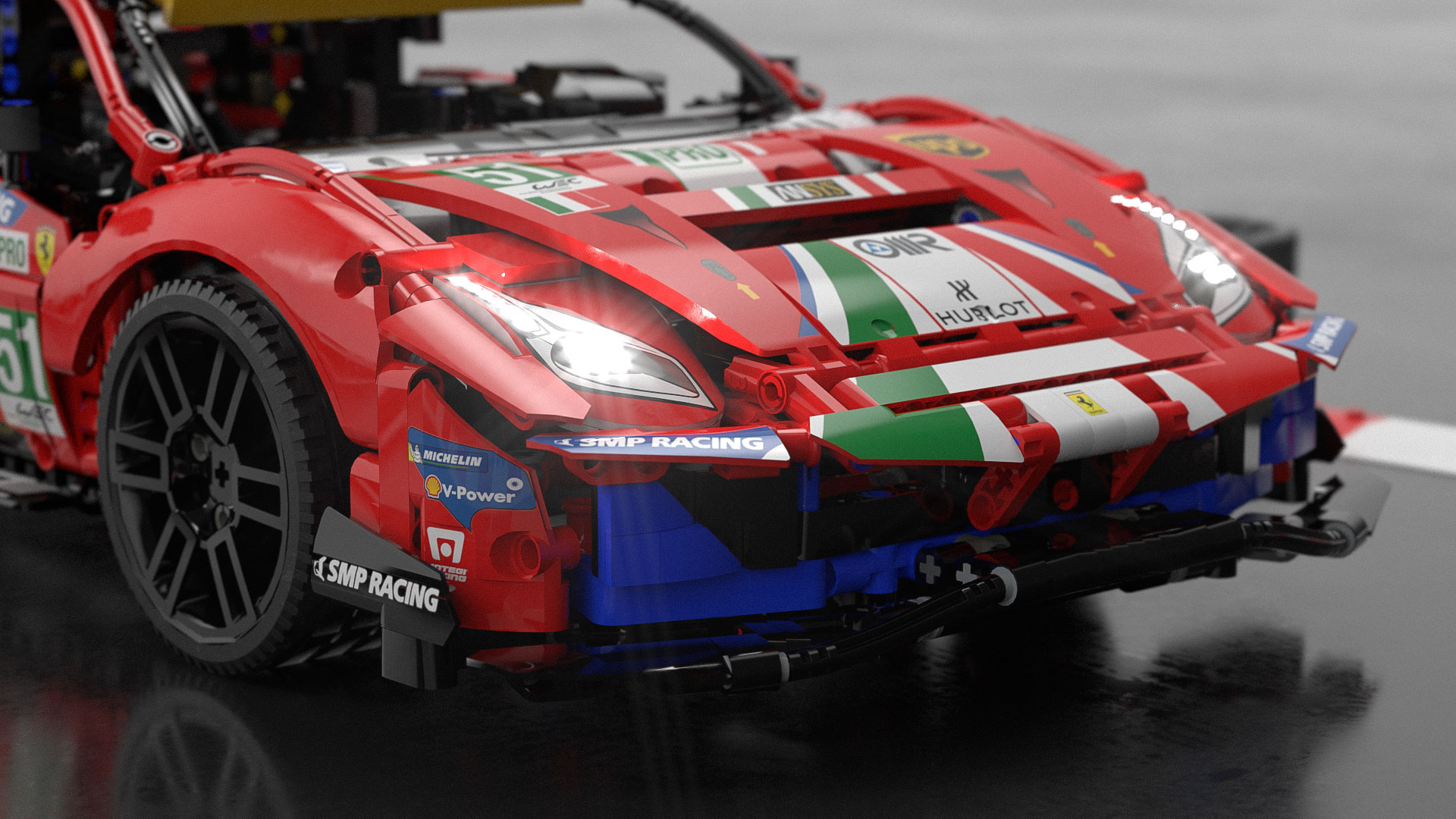 Produktrendering Ferrari 3D-Render 04